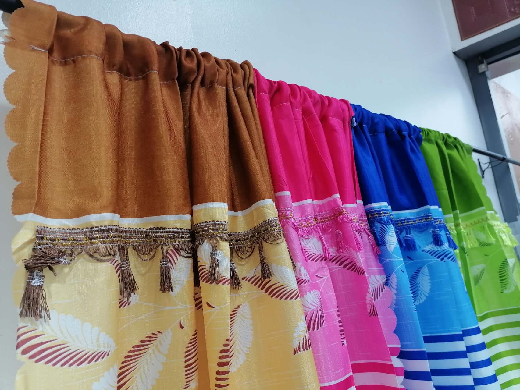 Sheering Curtain Good Quality Simple Curtain Without Ring Kurtina ...
