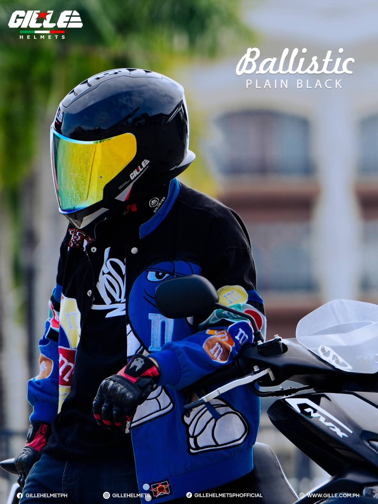 【𝑫𝑬𝑻𝑨𝑪𝑯𝑨𝑩𝑳𝑬】GILLE BALLISTIC 2in1 Dual Visor Helmet Full Face Modular ...