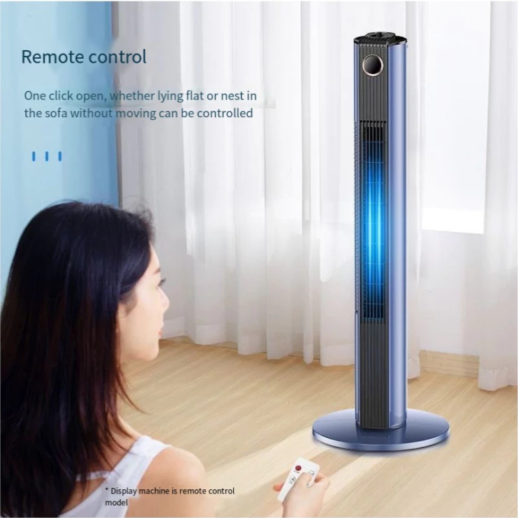 Floor Fan Vertical Tower Fan Electric With Remote Control 80° Stereo ...
