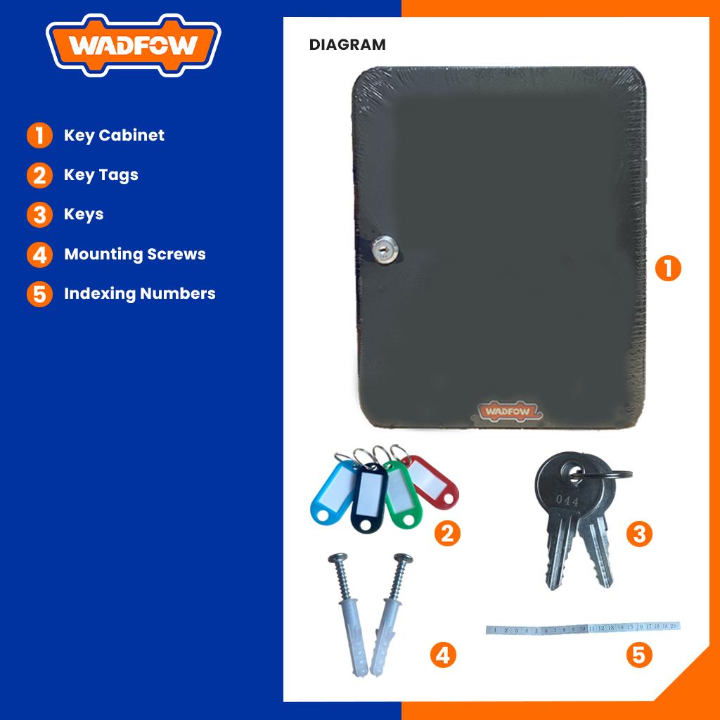 Wadfow by Winland 2.4L | 3L | 5.4L Metal Key Cabinet with 20Keys, 48 ...