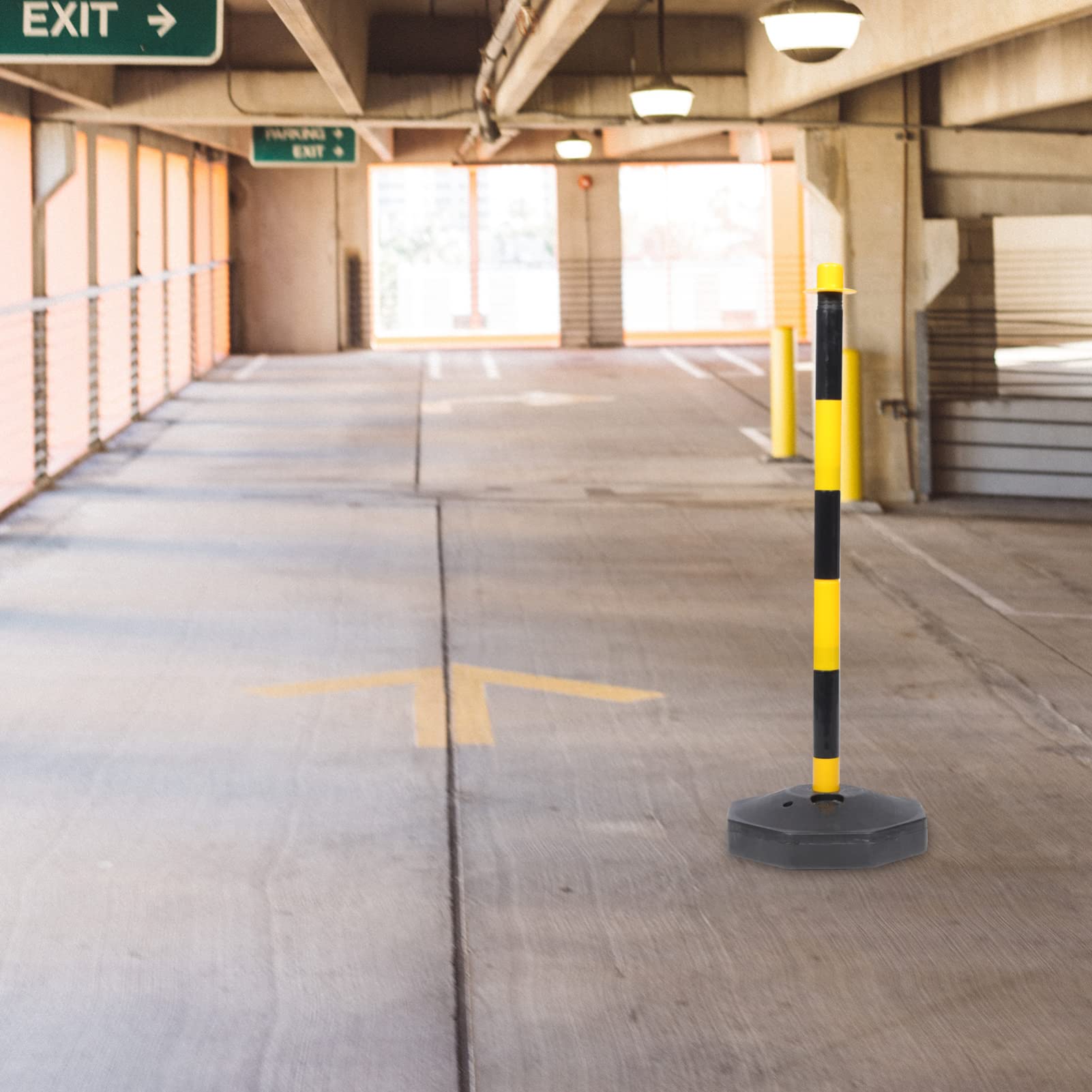 PE Stanchion Post Traffic Delineator Cones Parking Pole Barrier ...