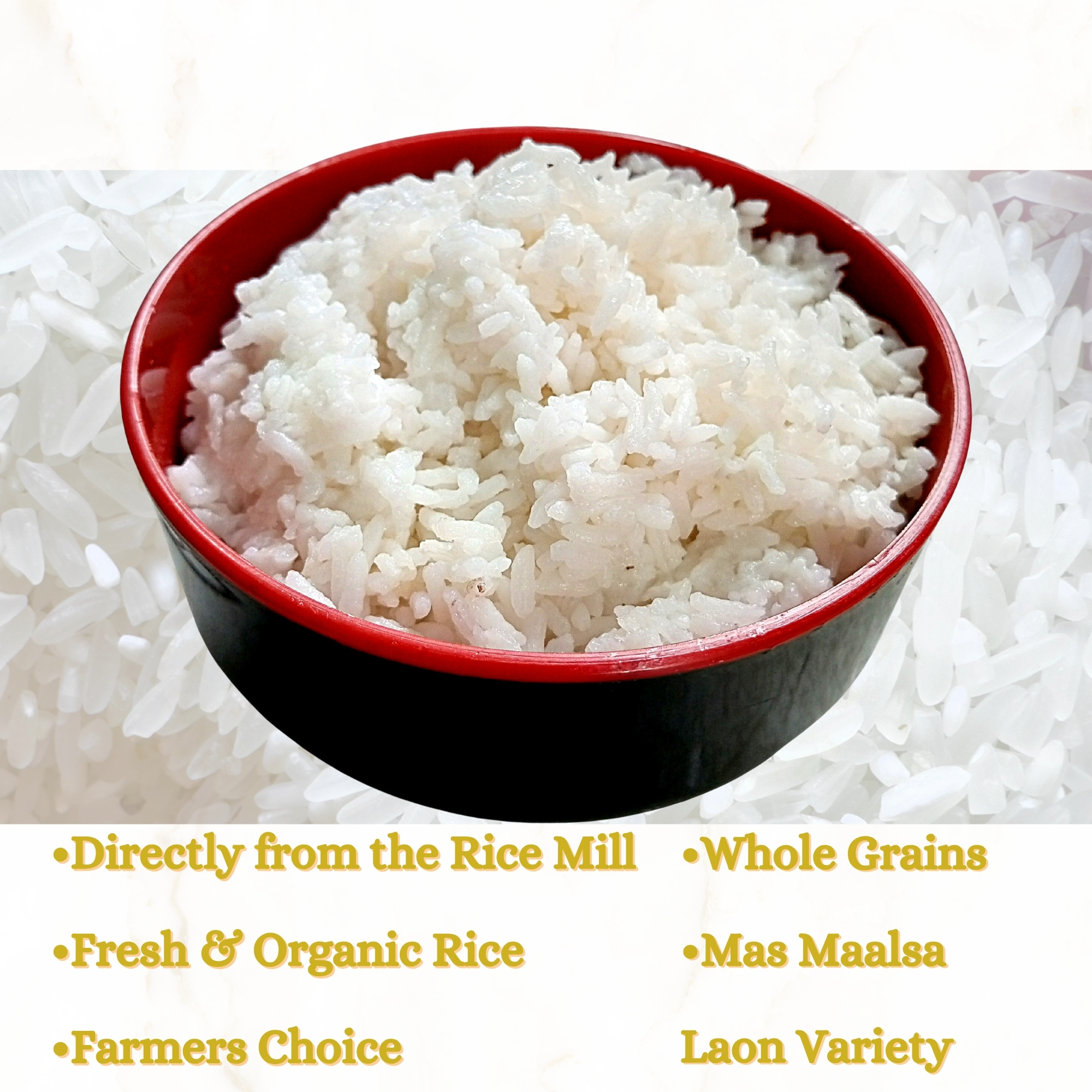 GOLDEN ITIK Excellent White Rice Organic 10kg LAON- Whole Grains ...