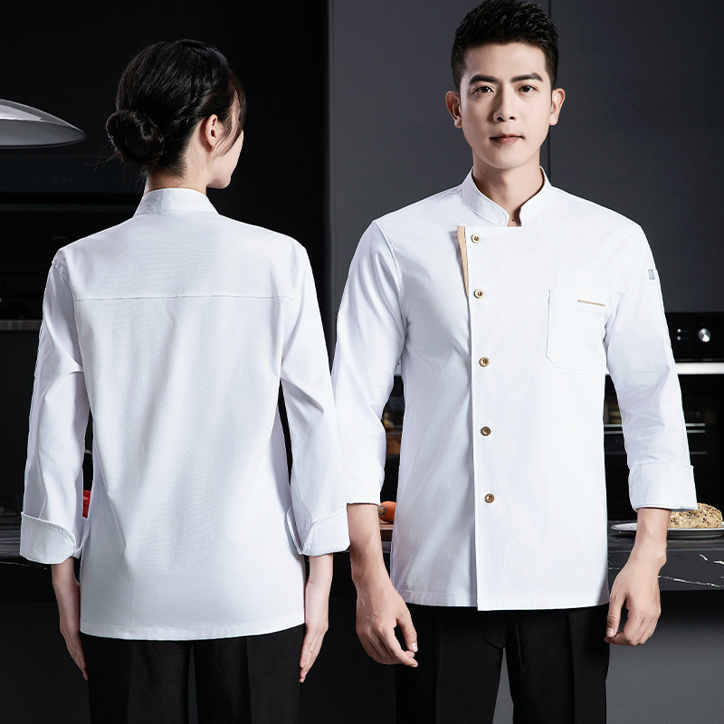 Chef Uniform Unisex Chef Gown Jacket Chef Costume Hotel Breathable ...