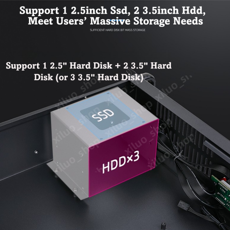 2U/4U rack mounted industrial control chassis computing computer MATX ...