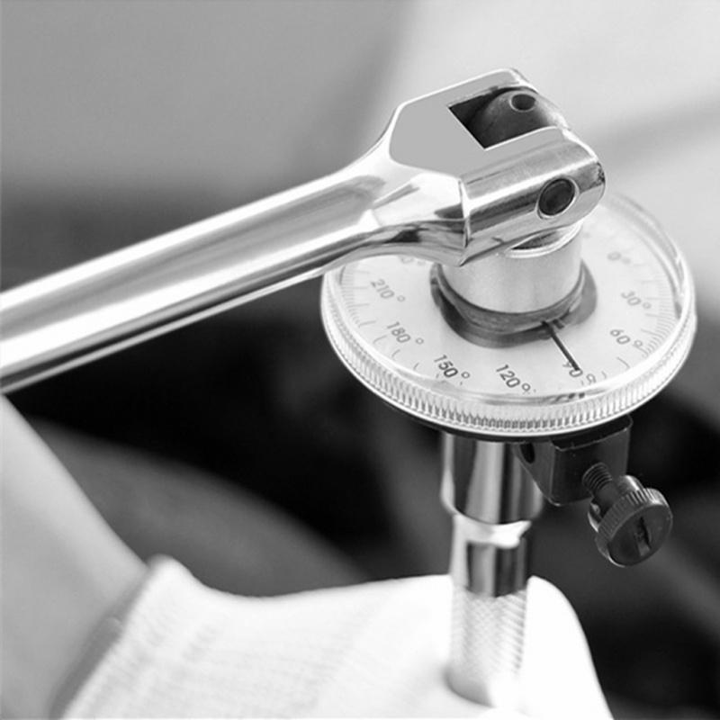 1/2 Inch Adjustable Drive Torque Angle Gauge 360° dial kilogram wrench ...