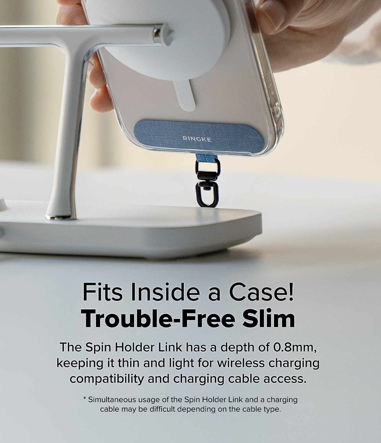 Ringke Spin Holder Link - Universal Mobile Accessory Rotating Strap ...