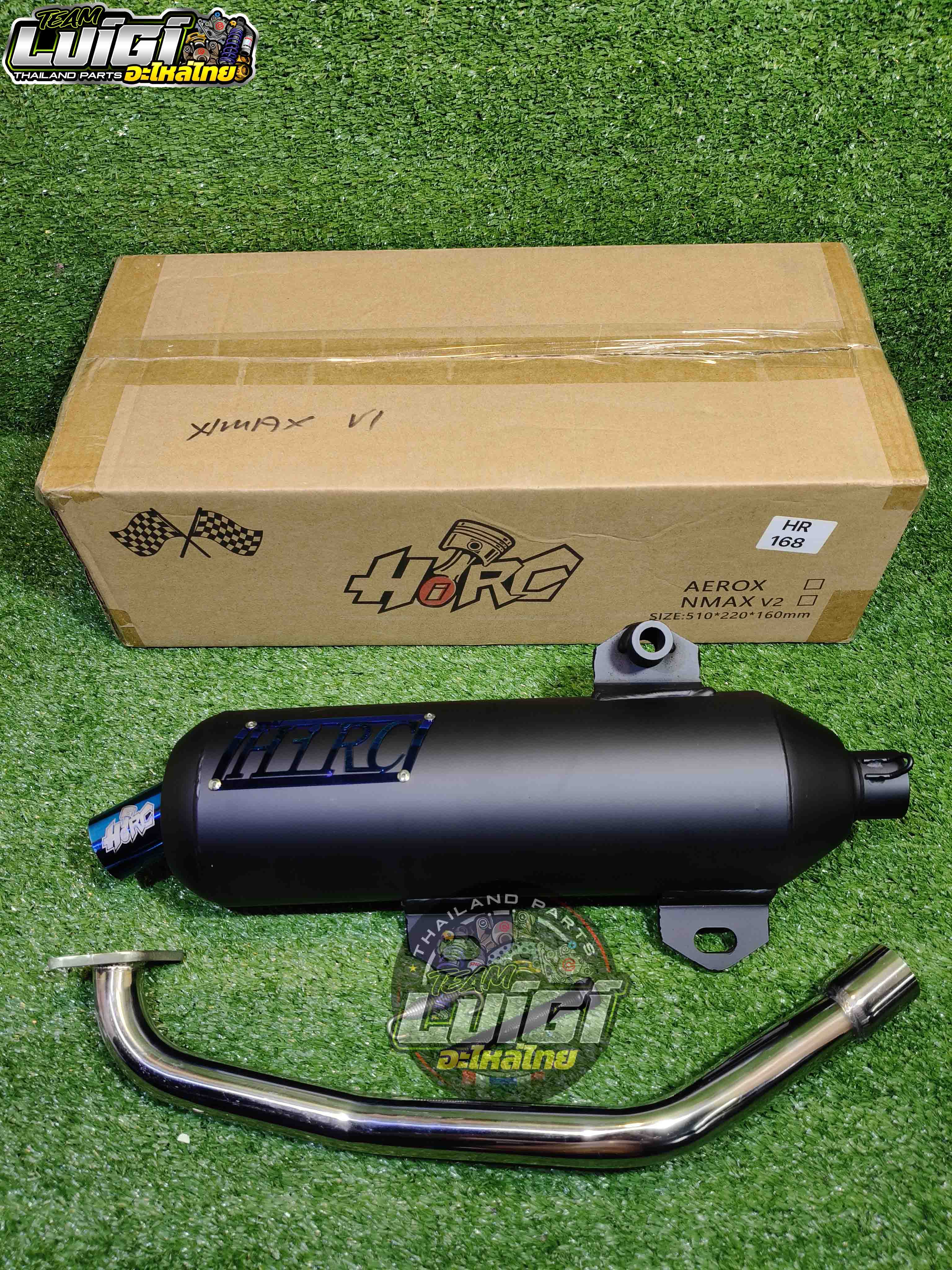 YAMAHA NMAX 155 V1 HIRC POWER PIPE TITANIUM TIP MADE IN TAIWAN | Shopee ...