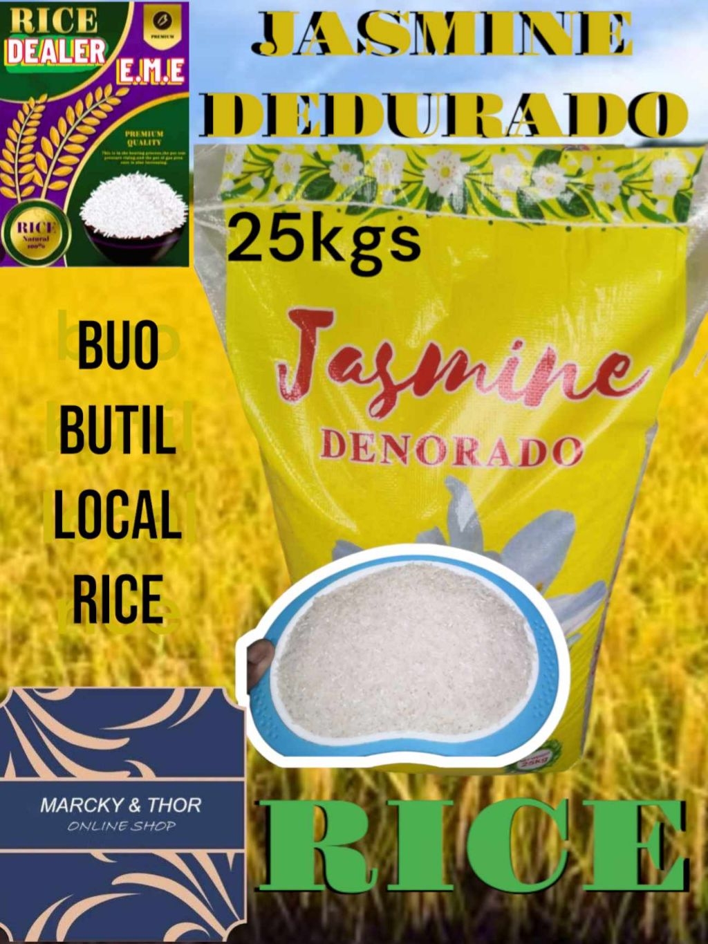 JASMINE YELLOW DENORADO 25KGS LOCAL PREMIUM RICE | Shopee Philippines