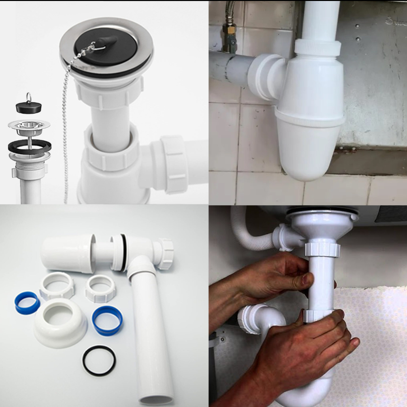 1 Set Lavatory Bottle P-Trap (1-1/4 ) PVC w/ Pull Out Plug | Shopee ...