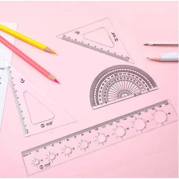 JS #Kawaii Anime Sanrio School Supplies Ruler Triangular Ruler ...