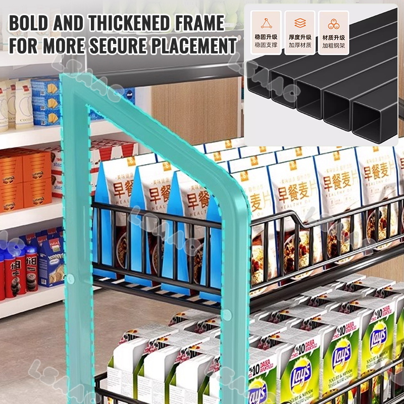convenience store multi-layered shelf Grocery Rack 5 Layers Display ...