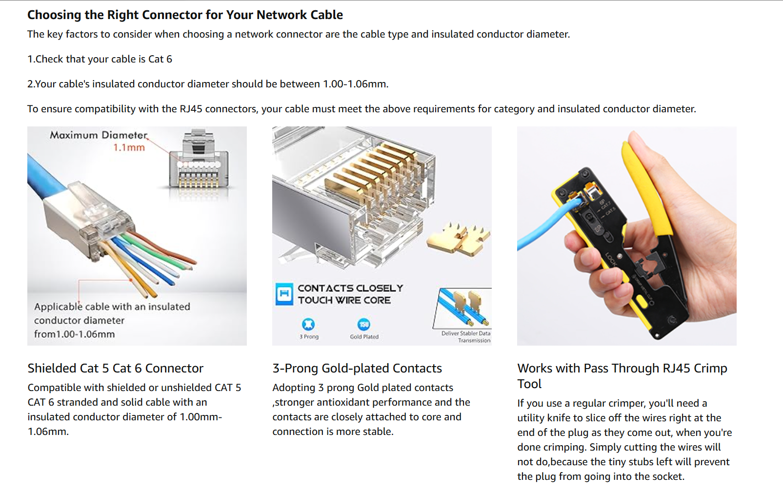 ALLAN CAT7 RJ45 Shielded Pass Through & No Pass Through Connectors Cat7 ...