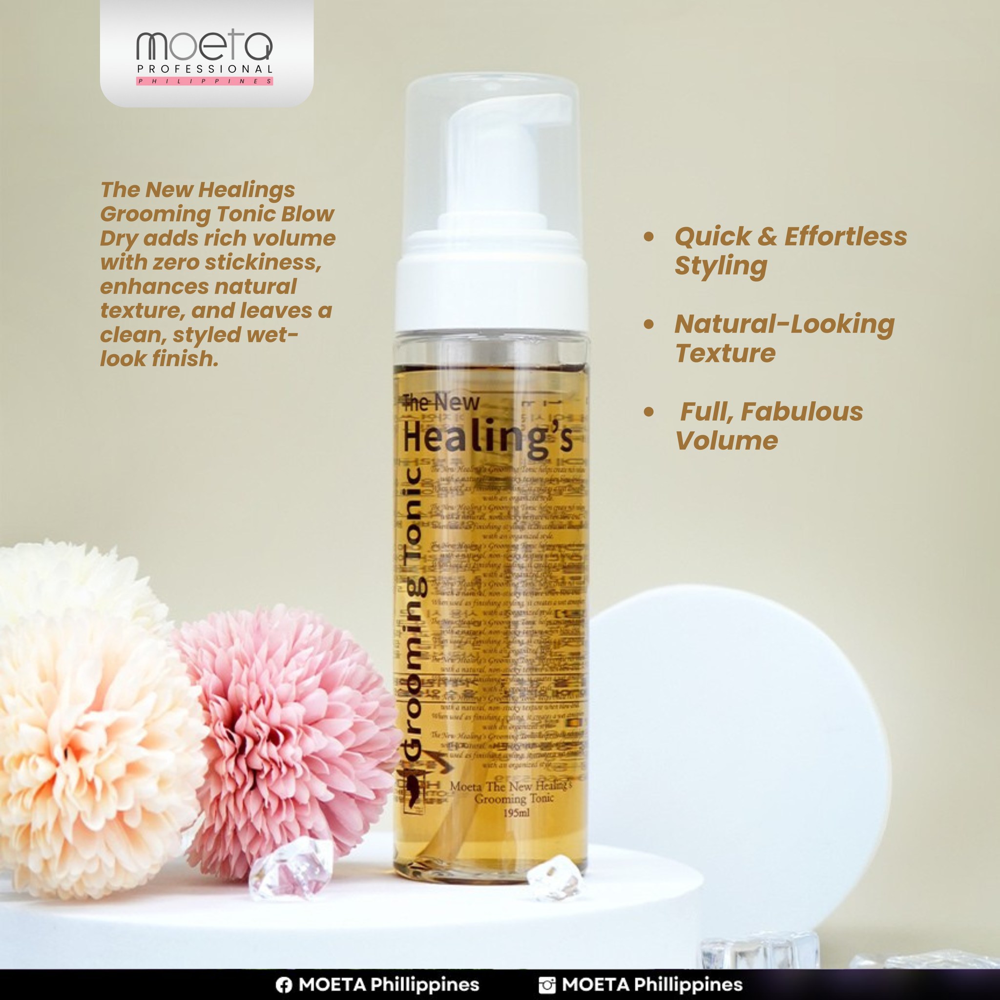 Moeta Grooming Tonic - Easy Hair Styling & Freash Finish 195ml [From ...