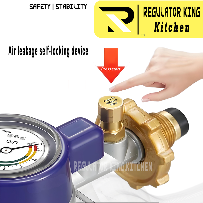 IC-777 Heavy Duty LPG Regulator with Auto Shut-Off Safety Gas Leak ...
