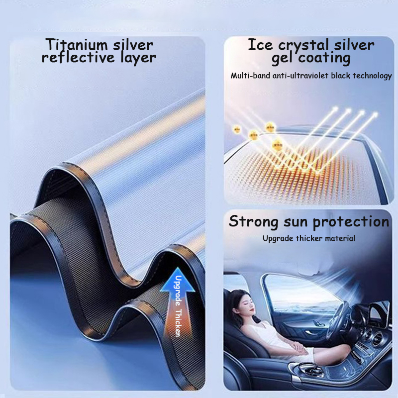 Car Interior Sunshade UV Protection Front Window Windshield Cover ...
