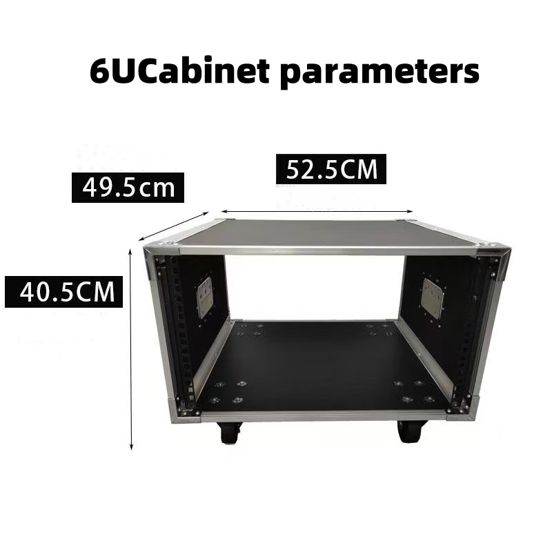 6U Flight Case Power Amplifier Rack Empty Cabinet Touring Case With ...