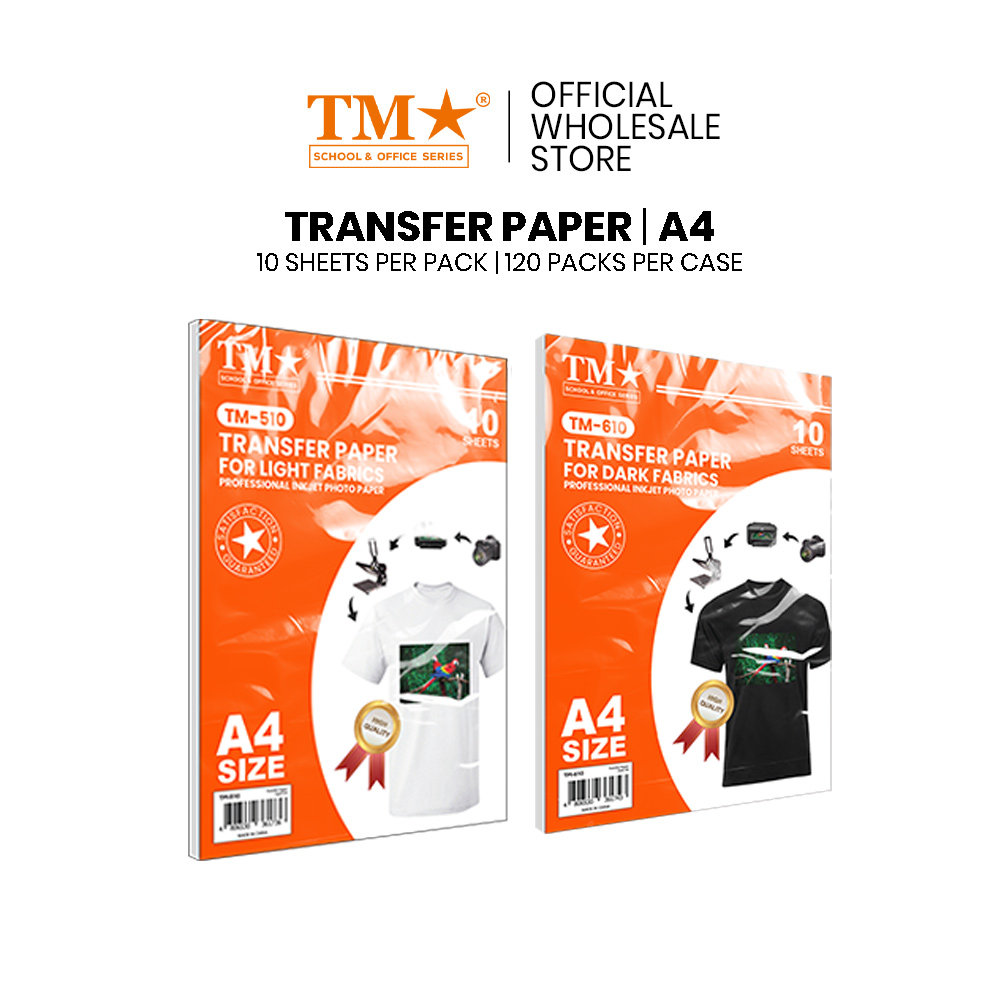 TM | 20 packs Transfer Paper (for Light & Dark Fabric) | Shopee Philippines