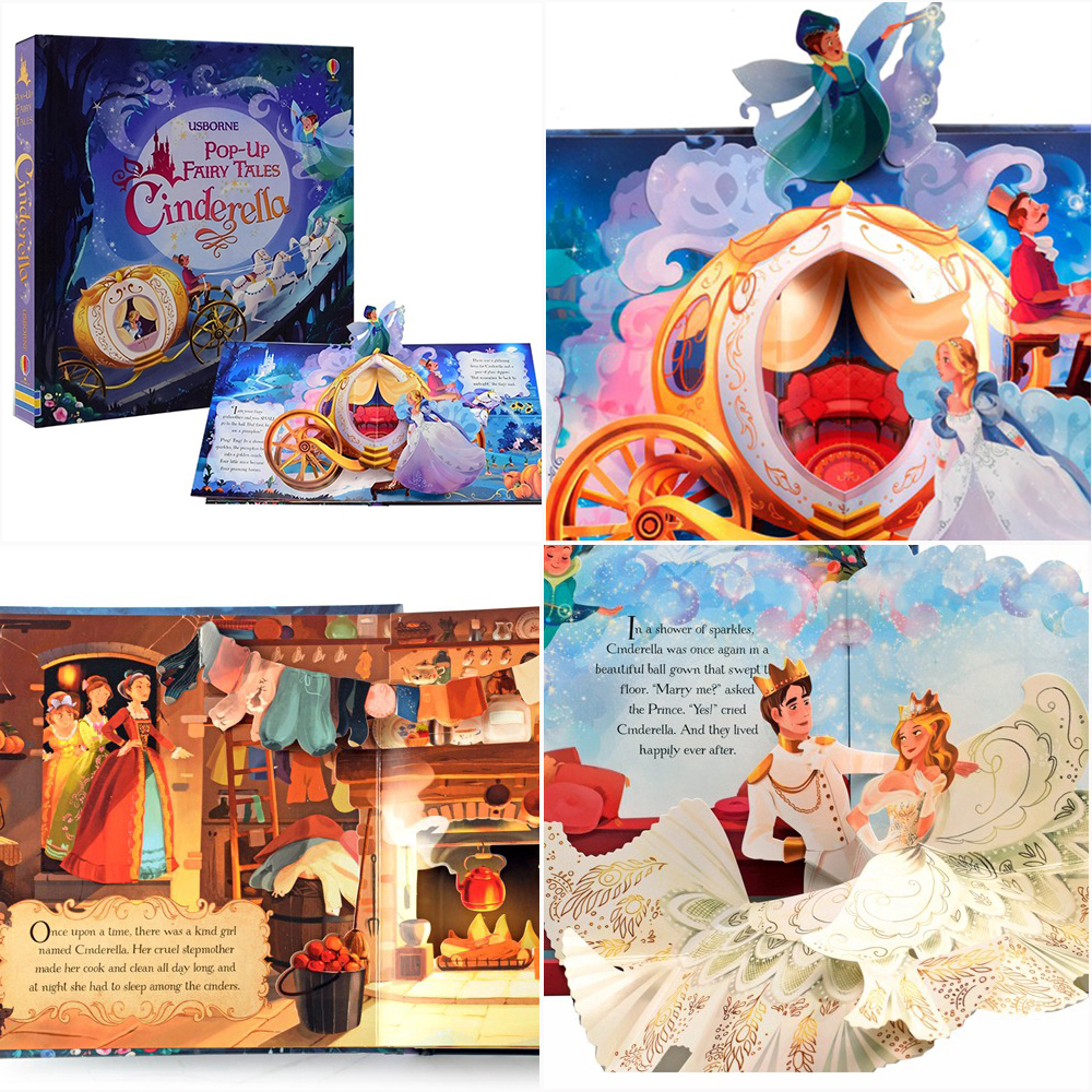 Usborne Pop-Up Fairy Tale Three Little Pigs 3D Flap Picture Books Kids ...