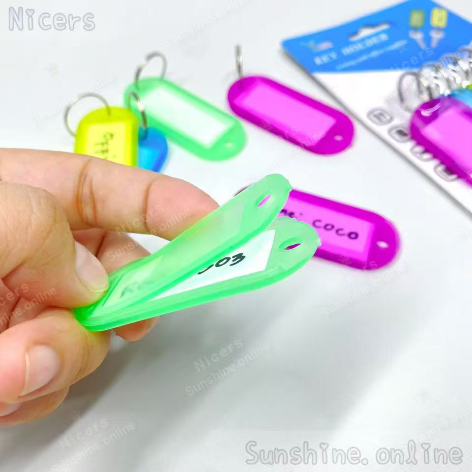 Plastic Keychain Key Holder 6pcs/set Colorful for Living and Office ...