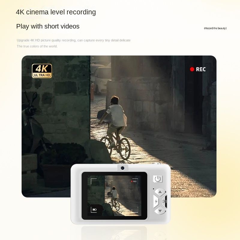 Digital Camera 4K HD For Photography Video CamcorderRechargeable Mini ...