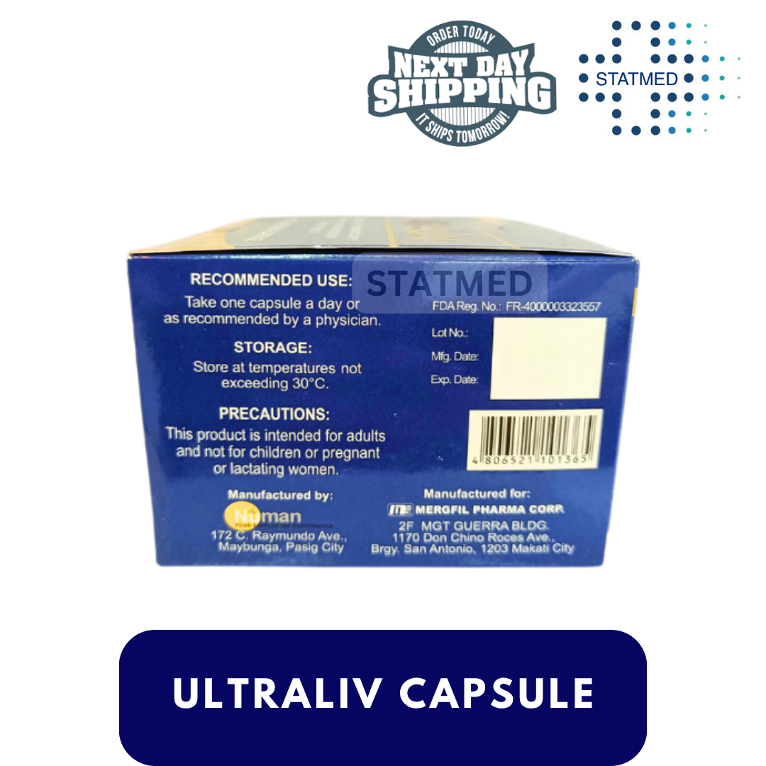Ultraliv Capsule Supplement l 10 & 50 Caps | Shopee Philippines