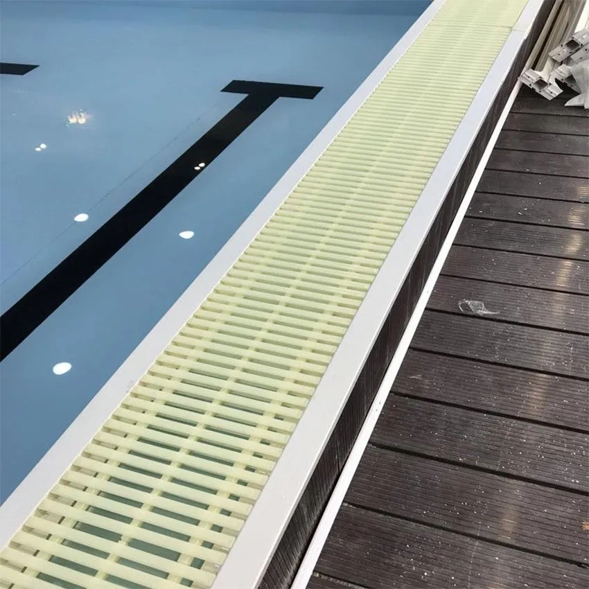 【Easy to Install】Anti-Slip Surface Swimming Pool Grill Drain Overflow ...