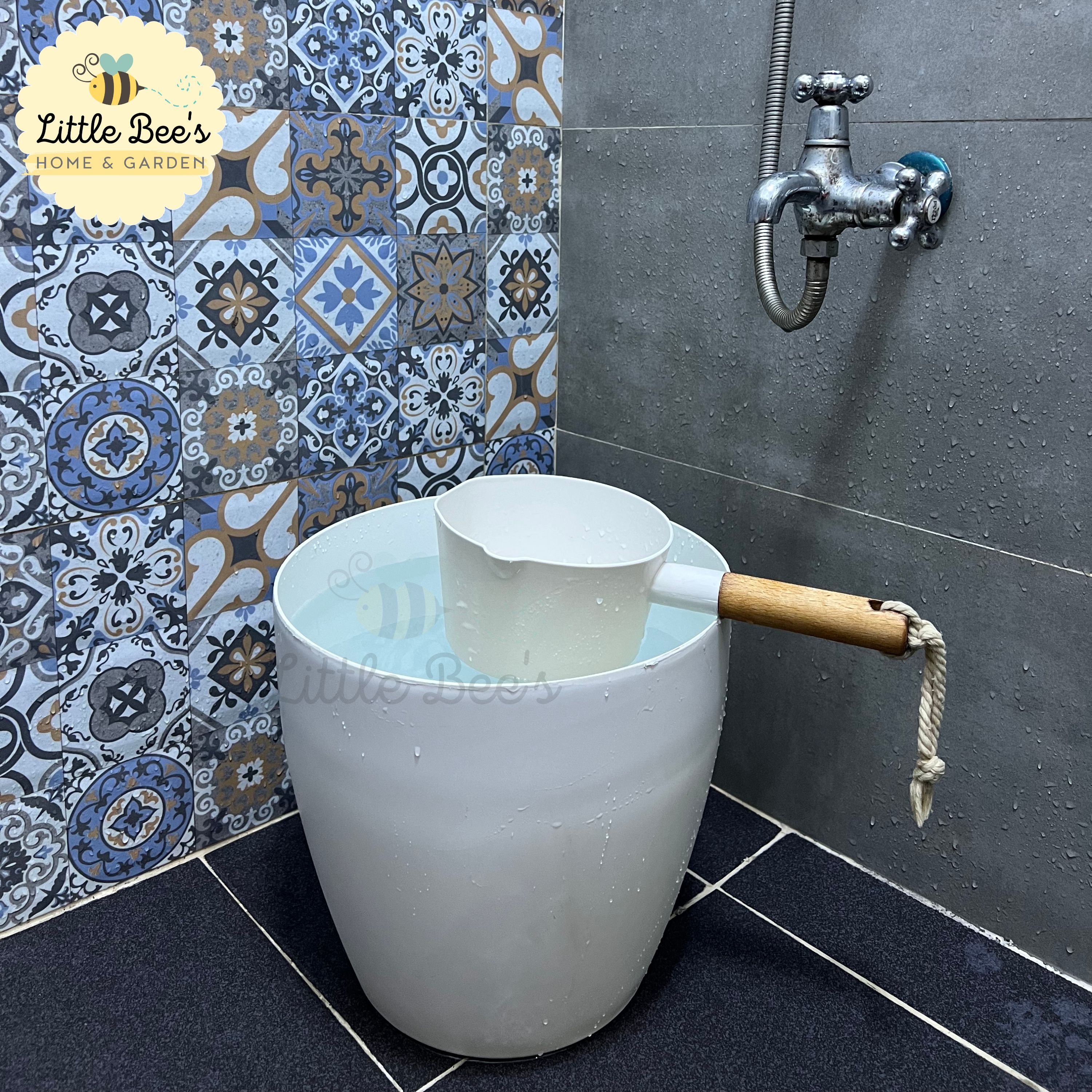 Minimalist Classy Timba & Tabo | White Pail | Aesthetic Water Bucket ...