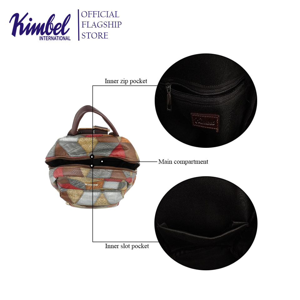 KIMBEL BCAB5881 Backpack Small Size Synthetic Leather | Shopee Philippines