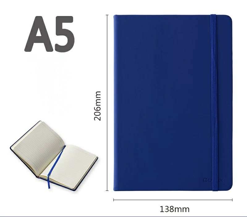 A5 Size Stationery Moleskin Rubber Diary Strap Notebook with String ...