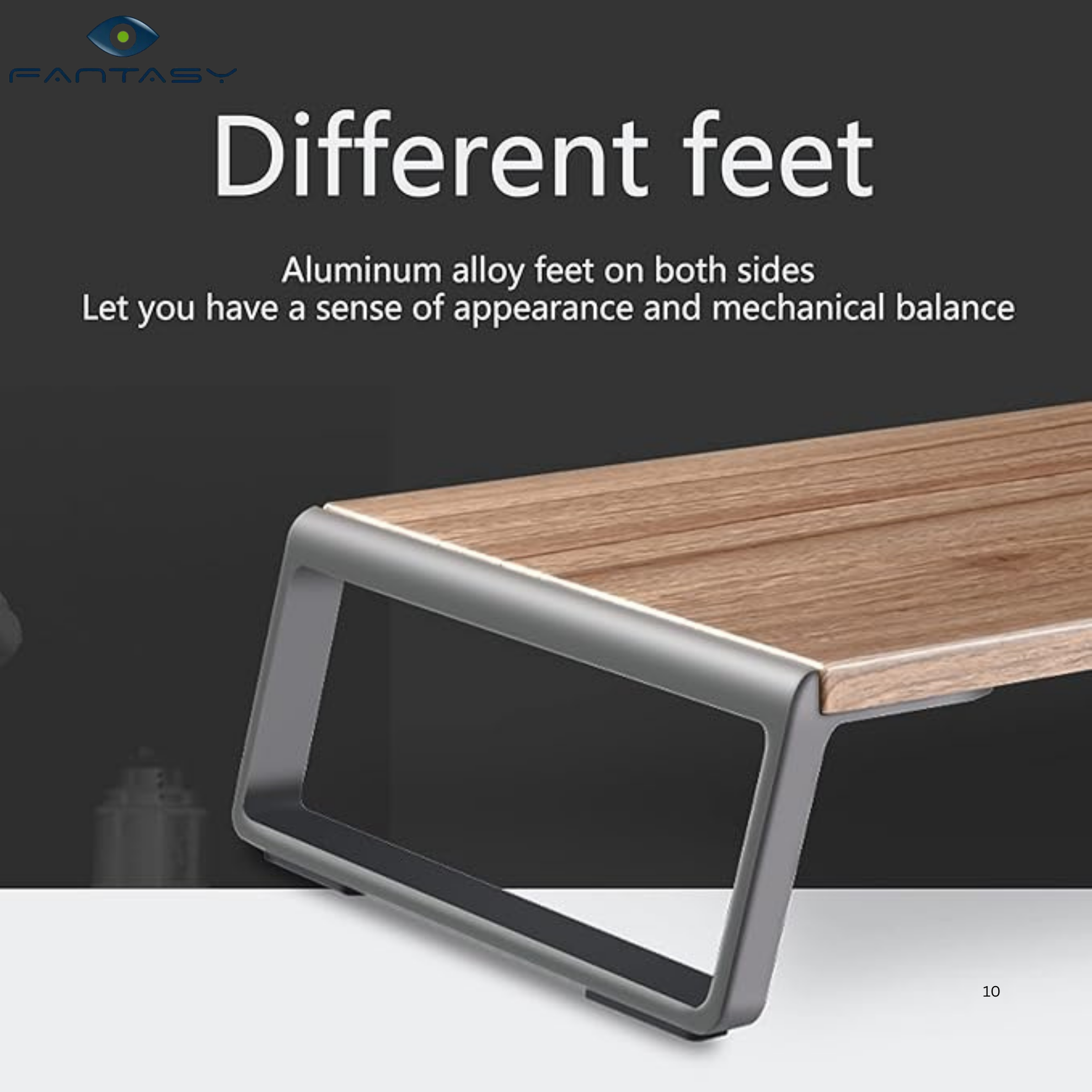 Fantasy UP Monitor Stand Riser Desktop Ergonomic Computer Riser Monitor ...