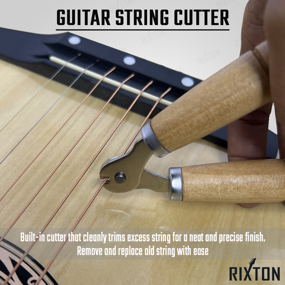 RIXTON 3 in 1 Multifunctional Guitar String Cutter with Puller/Cutter ...
