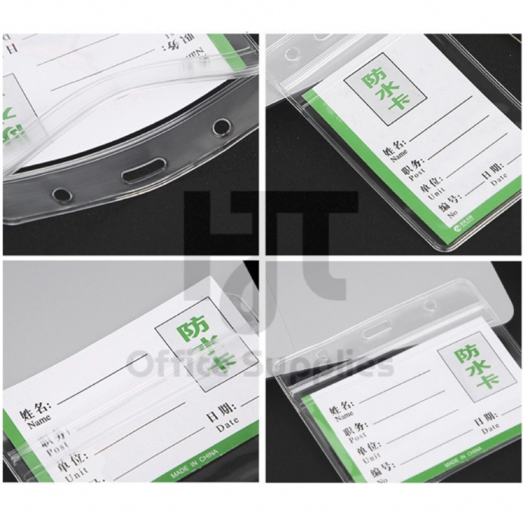 Ziplock Soft Card Holder Waterproof PVC ID Case Transparent Card Case ...