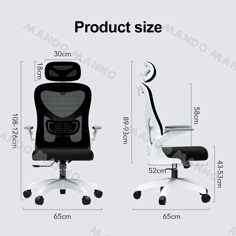 Office Chair with Arm Rest Computer Chair Breathable Mesh Home Office ...