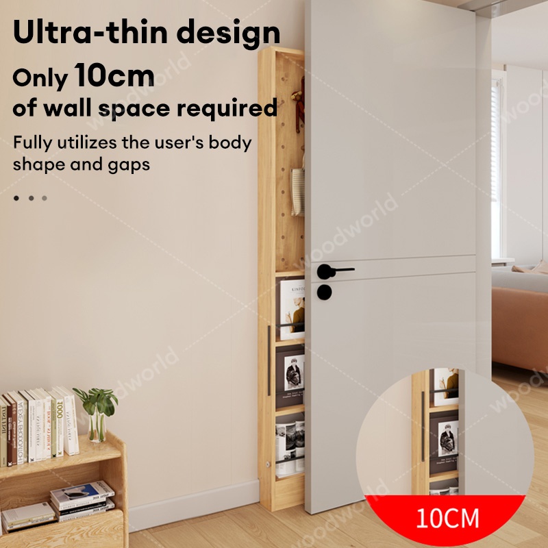 10cm Ultra-Thin Solid Wood Door - Behind Shelf Perforated Board ...