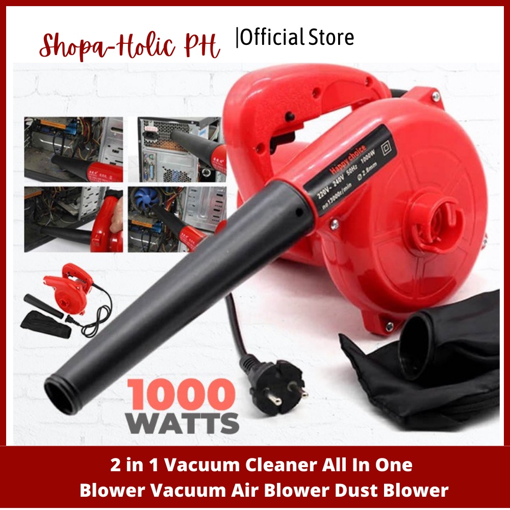 2-in-1 Electric Vacuum & Blower | Desktop Dust Cleaner for PC, Curtains ...