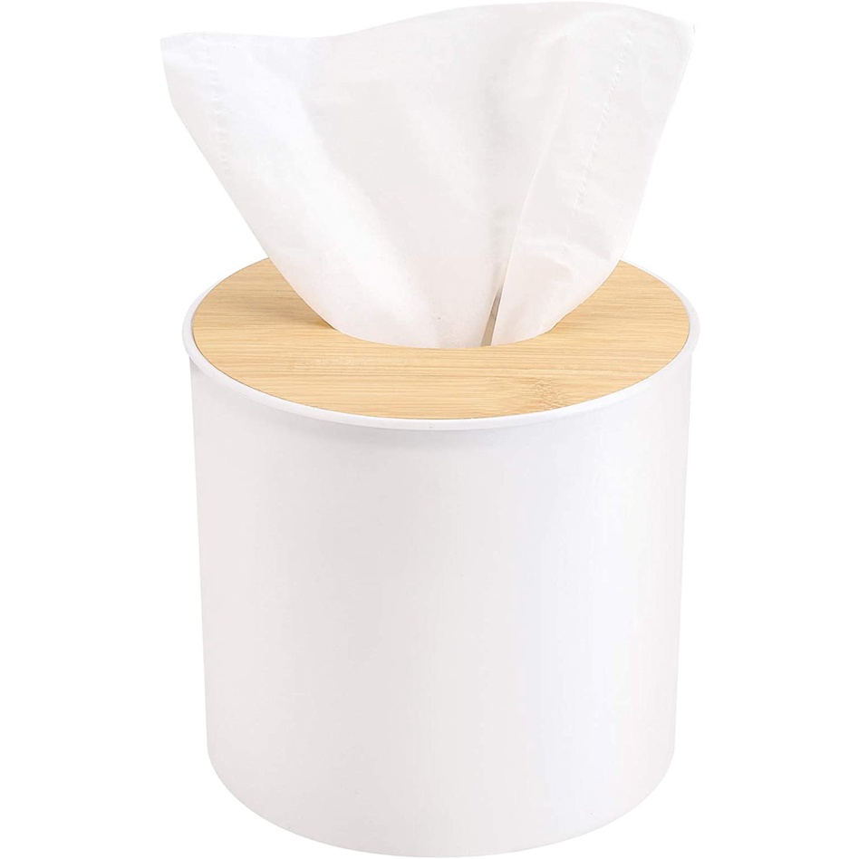 Nordic Minimalist Multi Colored Large Bamboo Kitchen Tissue Holder ...