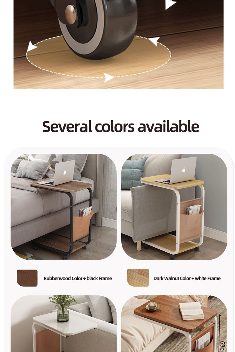 COD Corner Table Movable Sofa Side Coffee Table Nordic Side Cabinet ...