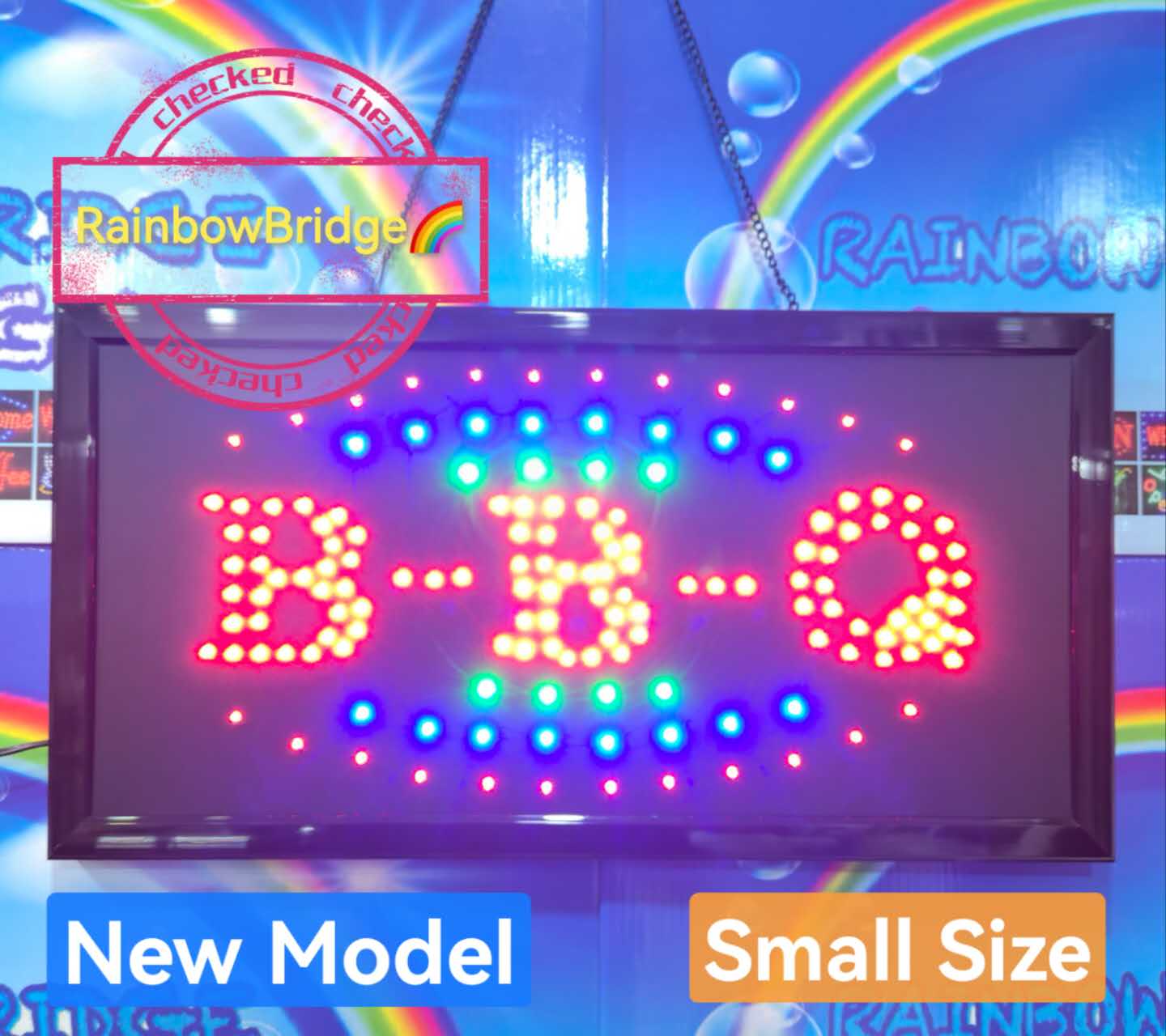 BBQ - RAINBOW BRIDGE LED SIGNAGE (New-Small) #Size: W48cm #113 | Shopee ...