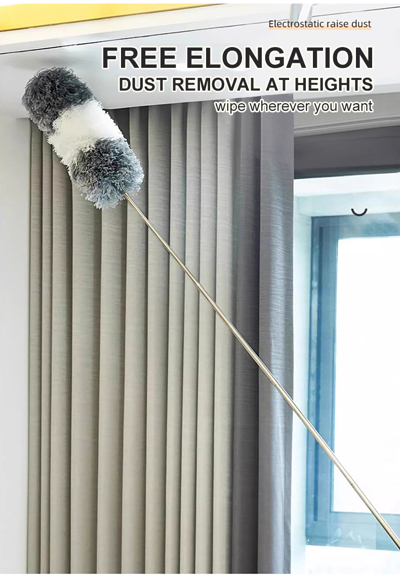 280CM Adjustable Telescopic Dust Collector Feather Dust Collector Long ...