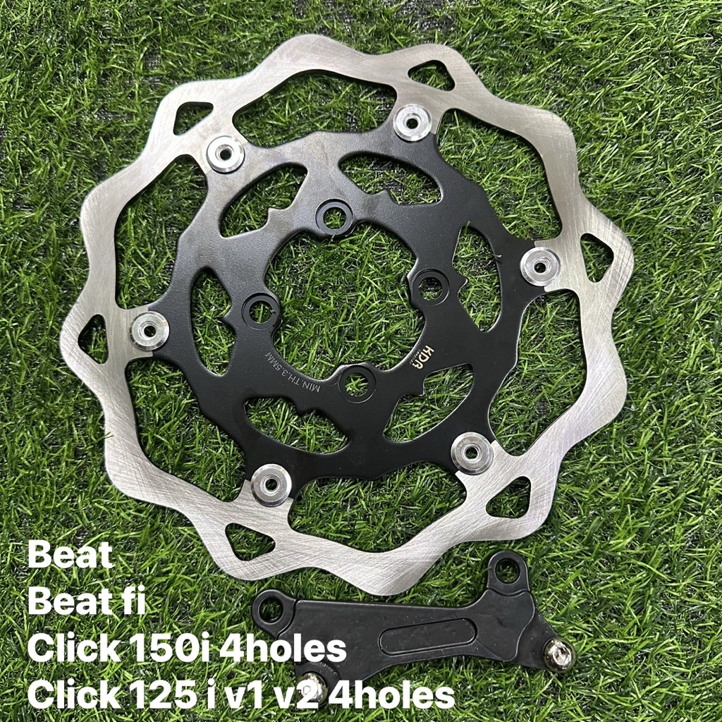 KDR BIG DISC 260MM W/BRACKET CLICK 125i V1 V2/MIO SPORTY/CLICK 150i/MIO ...