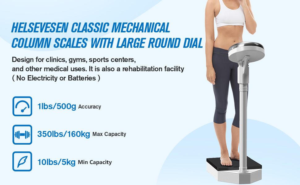 Mechanical dial height scale adult medical scale two in one heavy duty ...