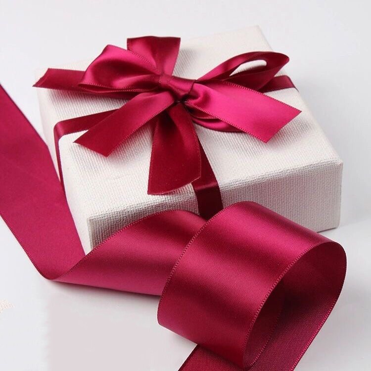 2.5cm (25 yards) Satin Ribbon Roll Gift Packaging Ribbon Flower Making ...