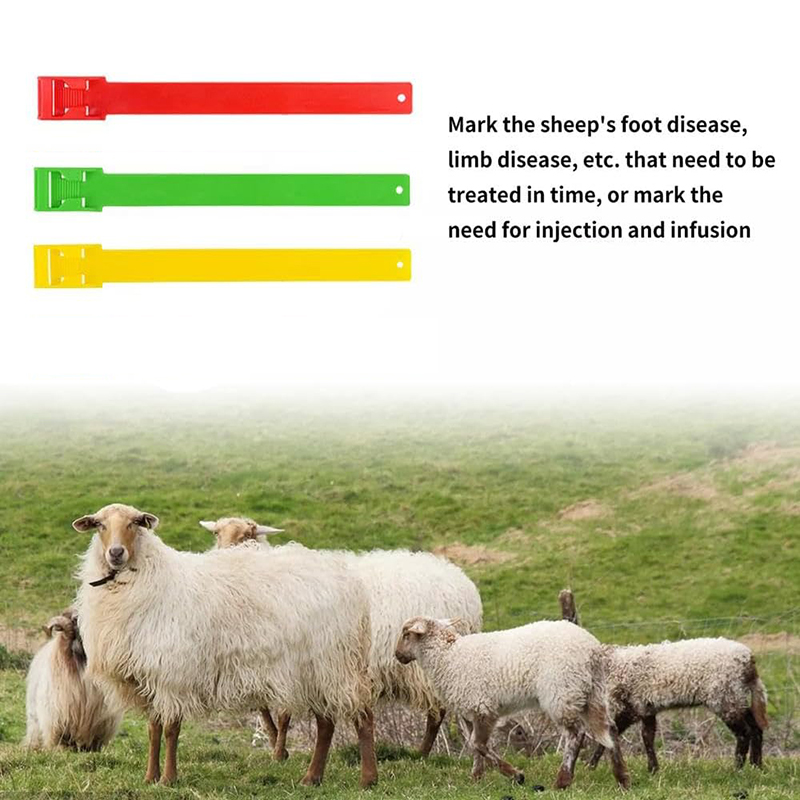 5Pcs Adjustable Cow Cattle Mark Foot Ring Livestock Identification Tag ...