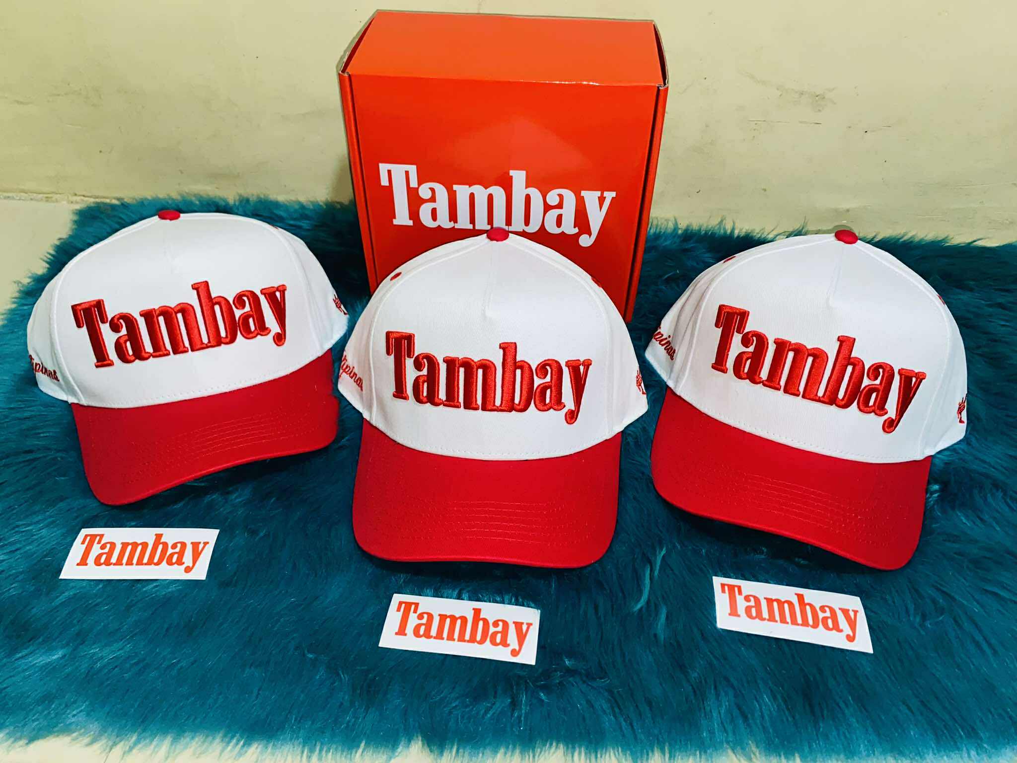 A FRAME TAMBAY CAP RED VERSION 21 WITH SIGN & BOX END STICKER | Shopee ...