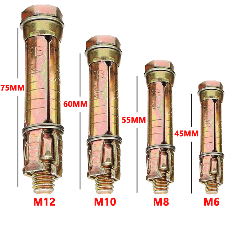 (10PC) Dyna Bolt 1/4