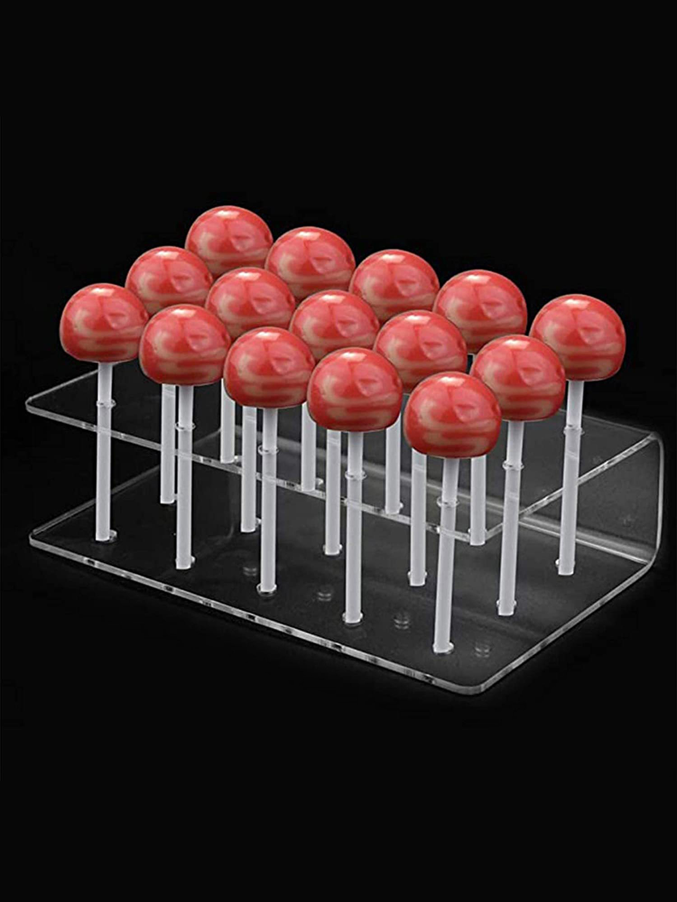 1Pc 15 Holes Acrylic Lollipop Stand Transparent Candy Stand Display ...