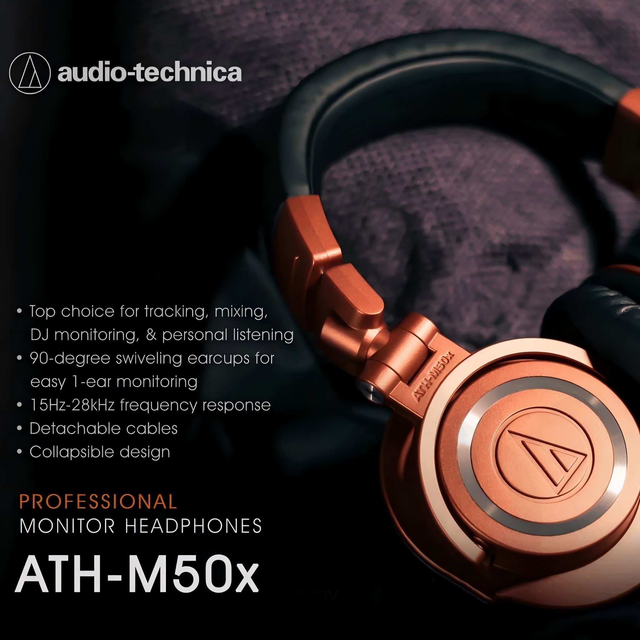 Audio Technica ATH M50X Professional Monitoring Earphones Recording Ph 11134208 7ra0k Mc3kyosjcuw1f2