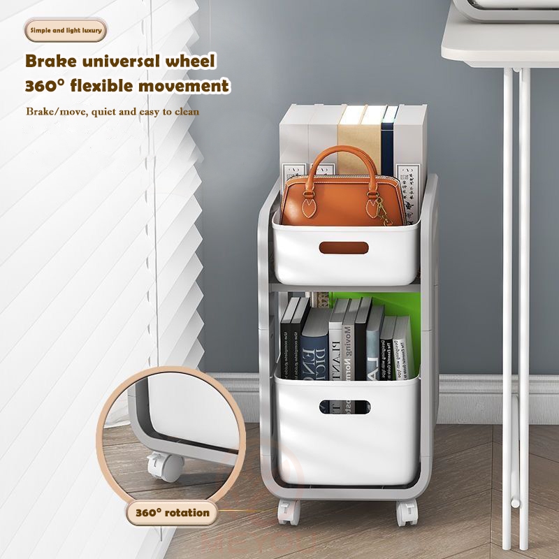 MEYOU Desktop storage Bookshelf School bag rack Office storage Desk ...
