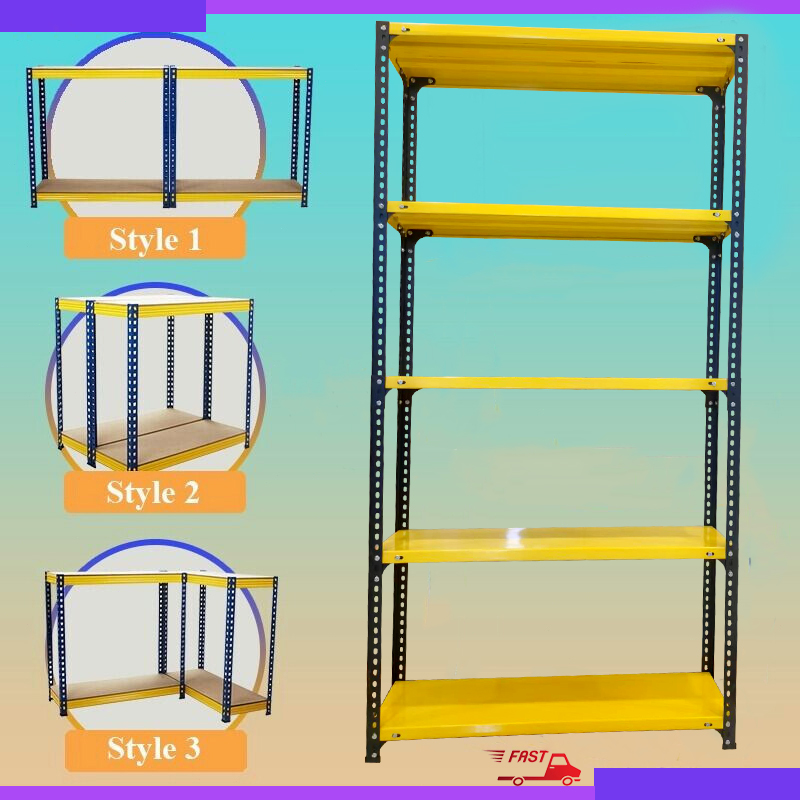 All Metal Rack Shelf 3/4/5/6 Layer Heavy Duty Rack Steel Boltless Shelf ...
