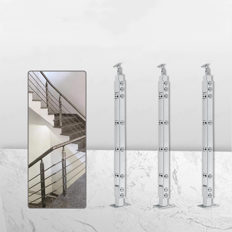 Railing Pole Hand Rail Stainless Steel Railing Pole Partition Balcony ...